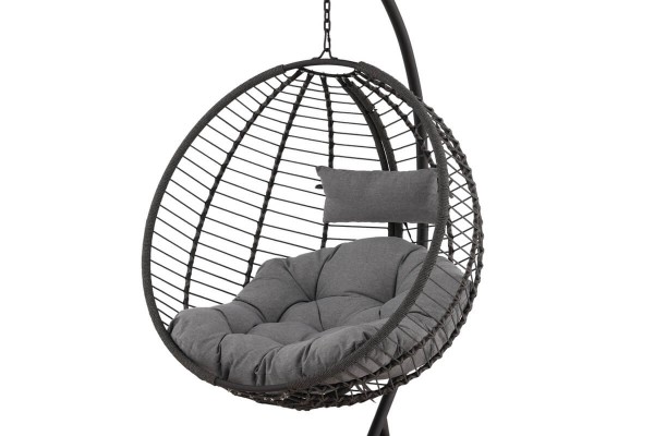 Bacolod hängstol svart/grå Venture Home