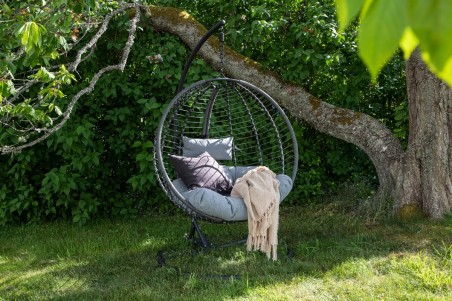 Bacolod hängstol svart/grå Venture Home