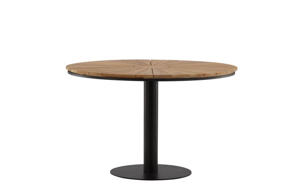 Croft matbord Ø120 cm svart/natur Venture Home