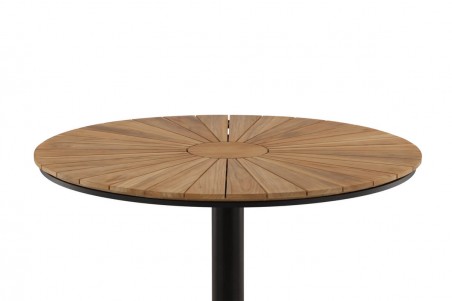 Croft matbord Ø120 cm svart/natur Venture Home