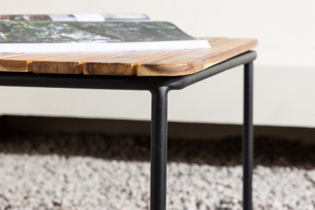 Penh soffbord 100x65 cm natur/svart Venture Home