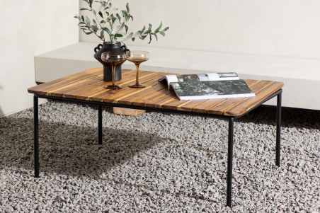 Penh soffbord 100x65 cm natur/svart Venture Home