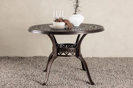 Coimbra cafébord Ø100 cm brun Venture Home