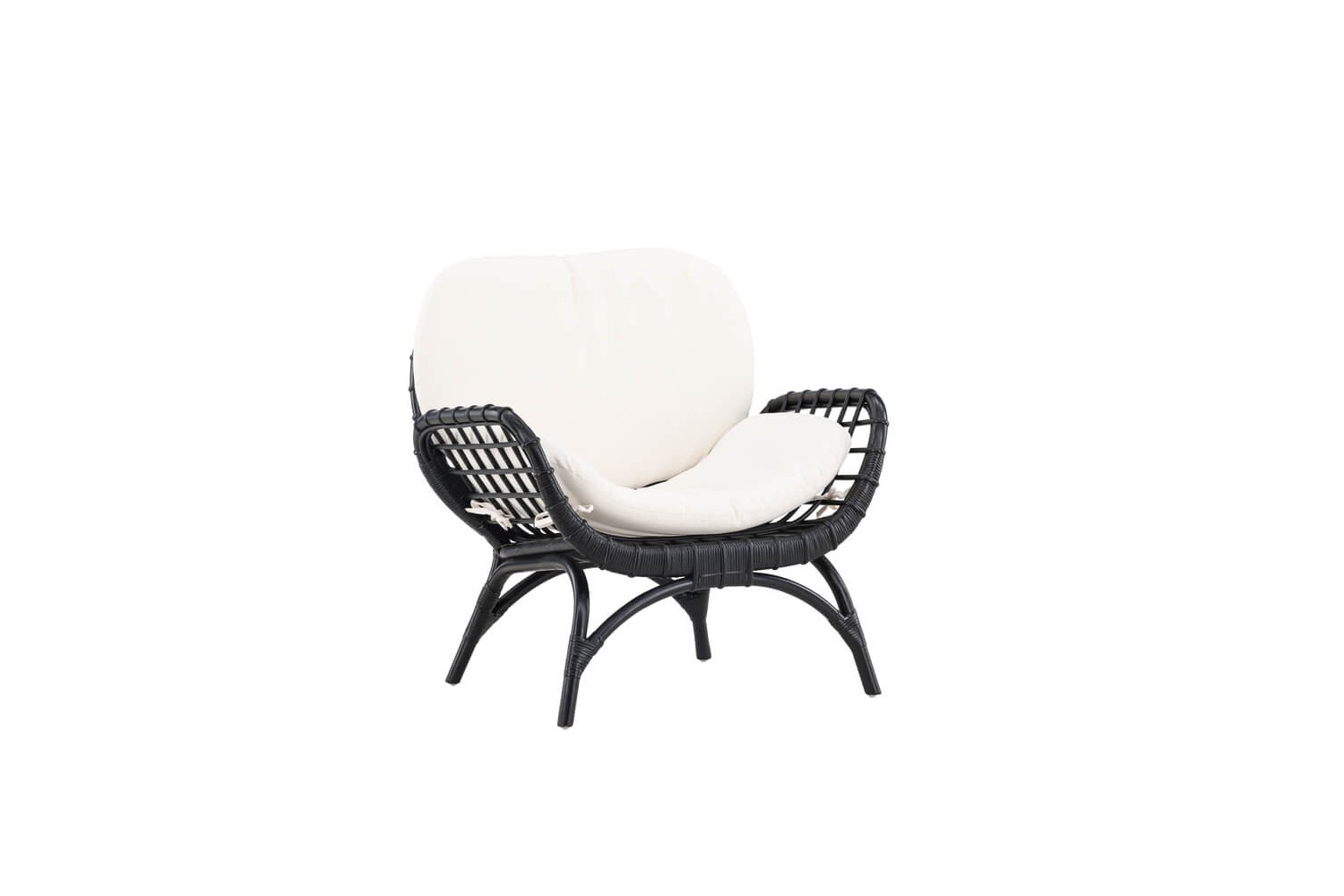 Moana loungefåtölj svart Venture Home Moana loungefåtölj svart Venture Home