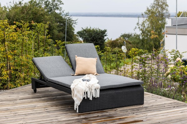 London solsäng svart Venture Home