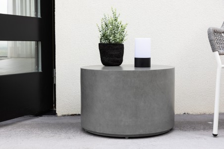 Lissabon sidobord Ø60 cm grå Venture Home