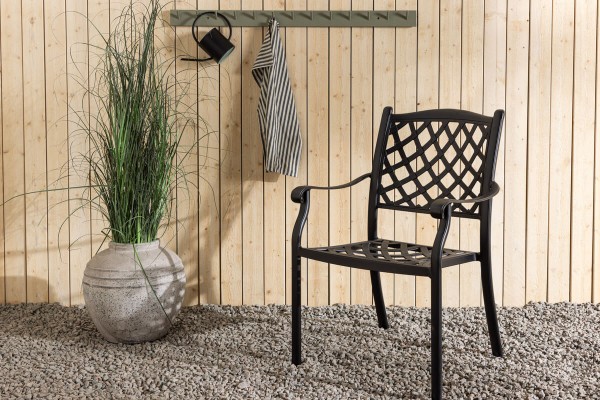 Óbidos caféstol 4-pack svart Venture Design