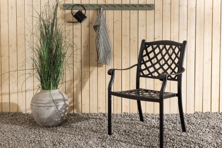 Óbidos caféstol 4-pack svart Venture Design