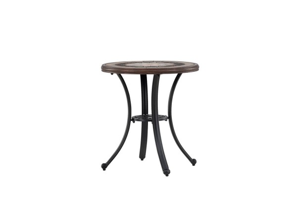 Leiria cafébord Ø60 cm brun/svart Venture Home