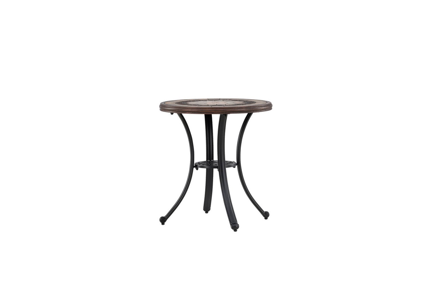 Leiria cafébord Ø60 cm brun/svart Venture Home