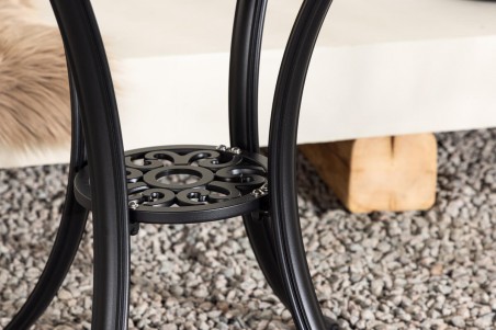 Leiria cafébord Ø60 cm brun/svart Venture Home