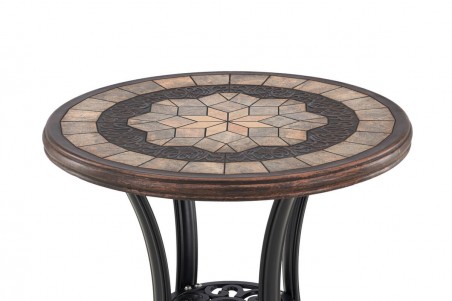 Leiria cafébord Ø60 cm brun/svart Venture Home