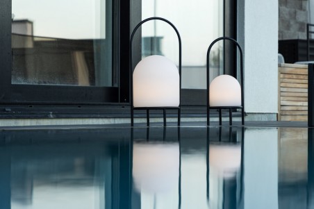 Collie bordslampa Ø26x53 cm svart/vit Venture Home