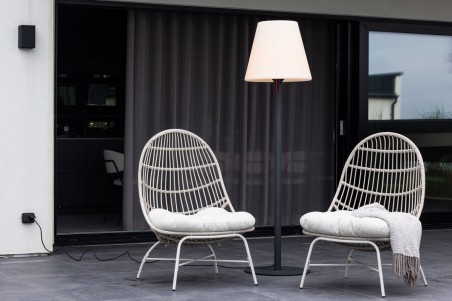 Moris golvlampa Ø50x187 cm svart/vit Venture Home