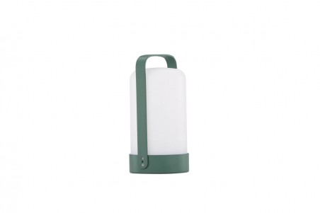 Fern bordslampa Ø12x22 cm grön/vit Venture Home