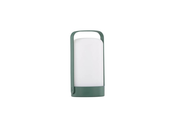 Fern bordslampa Ø12x22 cm grön/vit Venture Home