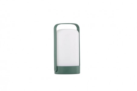 Fern bordslampa Ø12x22 cm grön/vit Venture Home