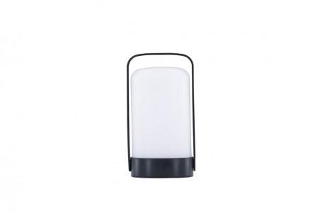 Fern bordslampa Ø12x22 cm svart/vit Venture Home
