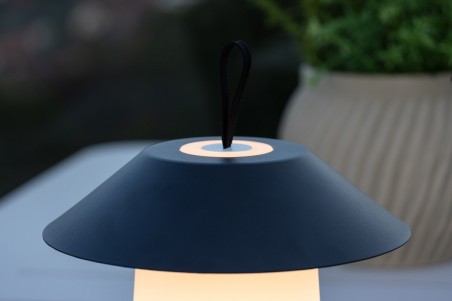 Rubu bordslampa Ø24x26 cm svart/vit Venture Home