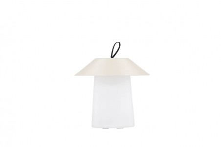 Rubu bordslampa Ø24x26 cm beige/vit Venture Home