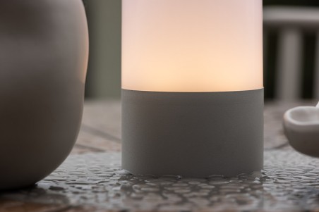 Tubu bordslampa Ø10x18 cm grå Venture Home