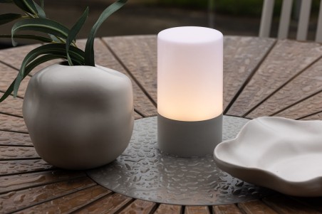 Tubu bordslampa Ø10x18 cm grå Venture Home