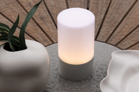 Tubu bordslampa Ø10x18 cm grå Venture Home