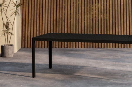 Giardini matbord 200x90 cm svart Venture Home
