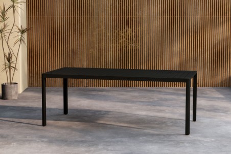 Giardini matbord 200x90 cm svart Venture Home