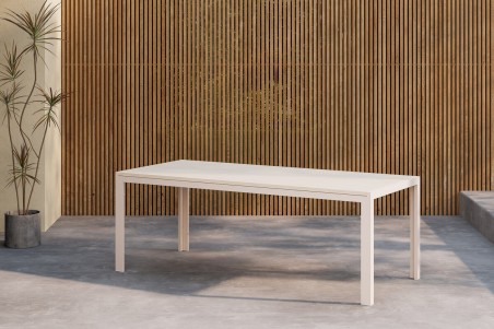 Break matbord 205x90 cm beige Venture Home