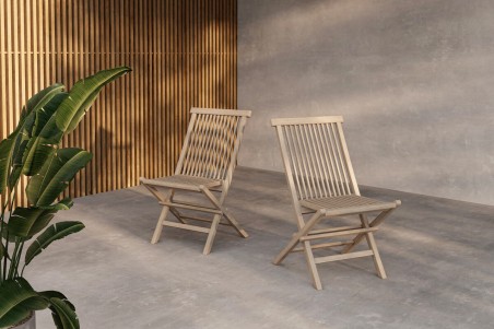 Kenya matstol 2-pack vitputsad Venture Home