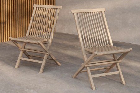 Kenya matstol 2-pack vitputsad Venture Home