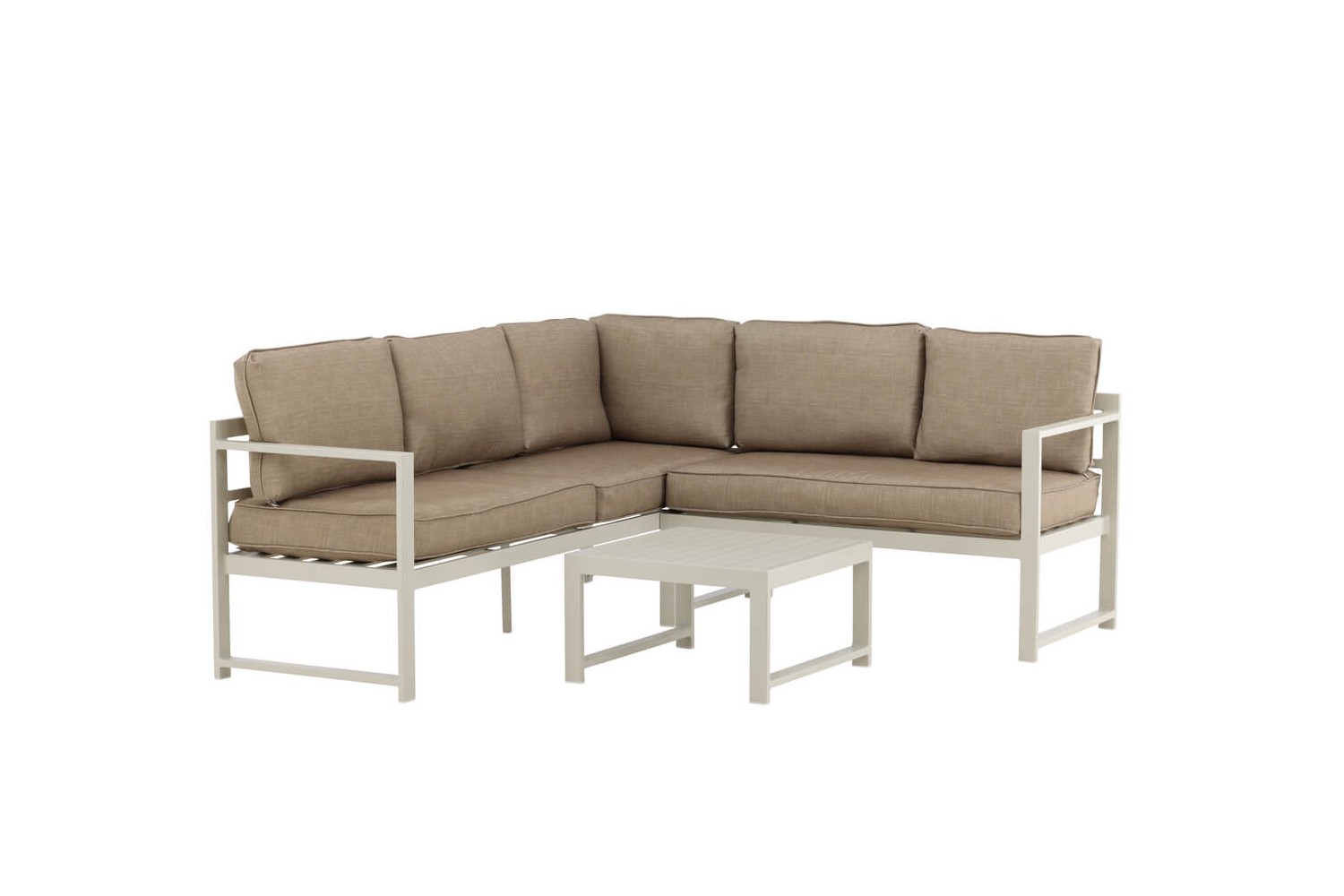 Salvador hörnsoffa vit/beige Venture Home Salvador hörnsoffa vit/beige Venture Home