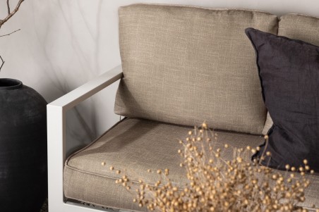 Salvador hörnsoffa vit/beige Venture Home