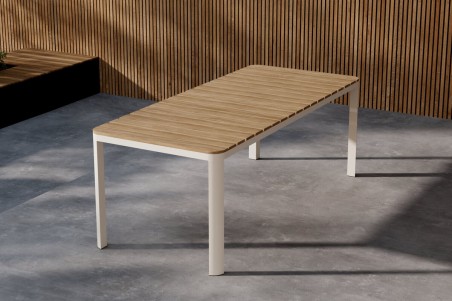 Etna matbord 210x90 cm beige Venture Home