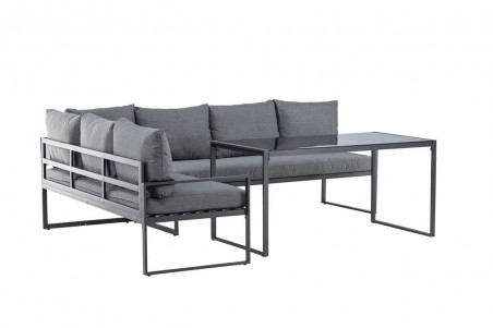 Zingaro hörngrupp svart/grå Venture Home