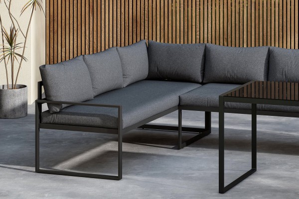 Zingaro hörngrupp svart/grå Venture Home