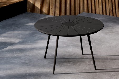 San Vito matbord Ø120 cm svart Venture Home