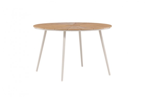San Vito matbord Ø120 cm beige/natur Venture Home
