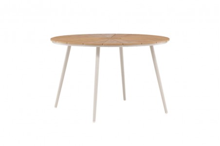 San Vito matbord Ø120 cm beige/natur Venture Home