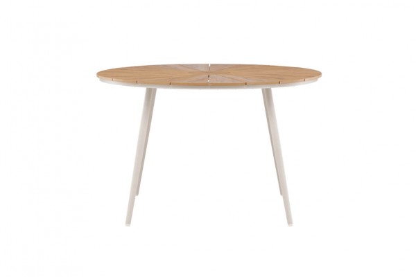 San Vito matbord Ø120 cm beige/natur Venture Home