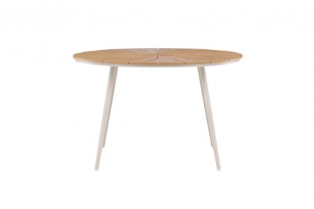 San Vito matbord Ø120 cm beige/natur Venture Home