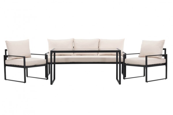 Catania soffgrupp svart/beige Venture Home