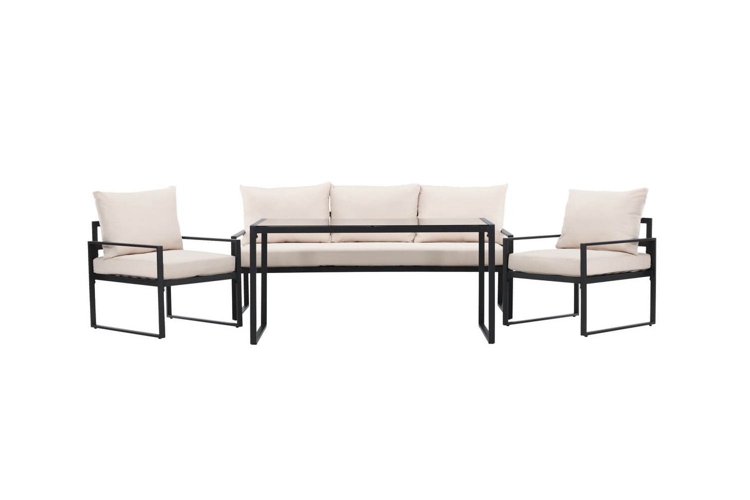 Catania soffgrupp svart/beige Venture Home