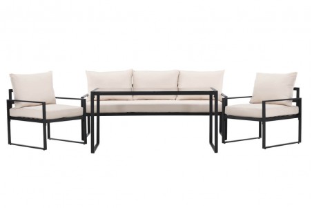 Catania soffgrupp svart/beige Venture Home