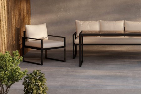 Catania soffgrupp svart/beige Venture Home