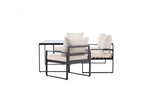 Catania soffgrupp svart/beige Venture Home