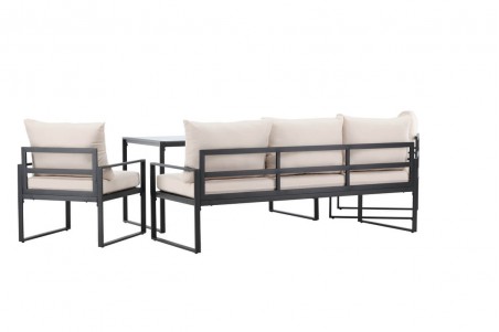Catania soffgrupp svart/beige Venture Home
