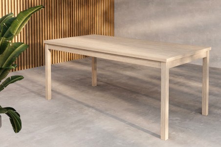 Kenya matbord 180x90 cm vitputsad Venture Home