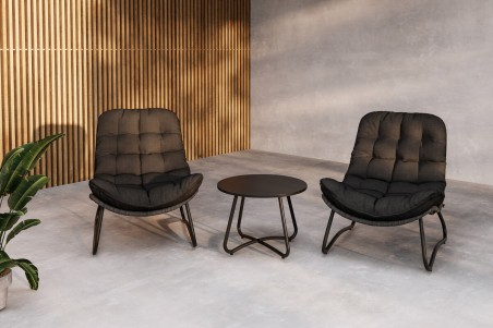 Cala loungeset antracit Venture Home